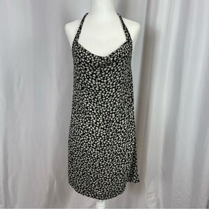 American Eagle XS Daisy Ditsy Floral Cowl Neck Halter Summer Flowy Mini Dress